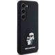 4. Etui Karl Lagerfeld Silicone Karl&Choupette Metal Pin na Samsung Galaxy S24 - czarne