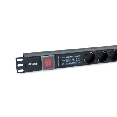 3. Equip 333317 rozdzielacz zasilania PDU 6 x gniazdo sieciowe 1U