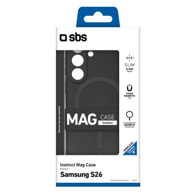 2. Etui SBS Instinct Mag na Samsung Galaxy S26 kompatybilne z MagSafe - czarne
