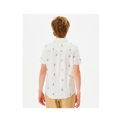 3. Koszula RIP CURL Hula Breach Shirt -Boy biały