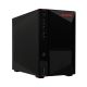 2. NAS Asustor AS5402T; Tower; 2x (3.5" SATA HDD/ 2.5" SSD); Intel Celeron N5105, 4GB DDR4 SODIMM (max. 16GB), 2x 2.5GbE, 4x M.2 2280 NVMe PCIe 3.0, 3x USB 3.2 Gen, 1x HDMI 2.0b
