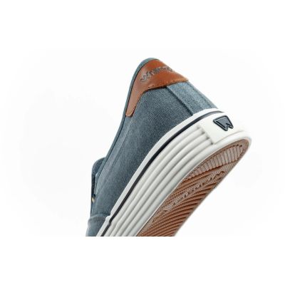 7. Wrangler buty męskie sportowe Calypso trampki Slip-On niebieskie