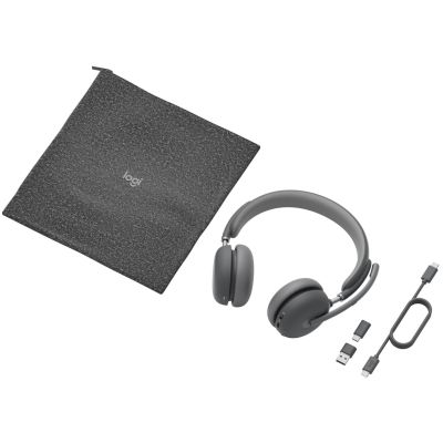 6. Logitech Zone Wireless 2 Zestaw słuchawkowy Przewodowy i Bezprzewodowy Opaska na głowę Biuro/centrum telefoniczne USB Type-C Bluetooth Grafitowy