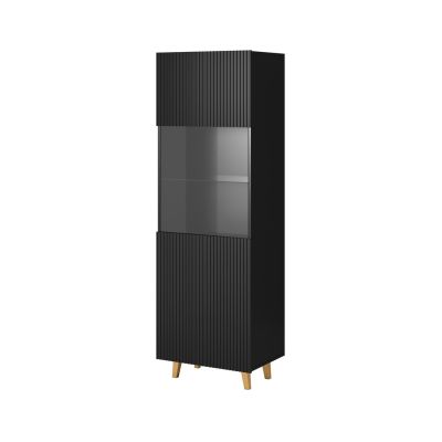 Witryna PAFOS 60x40x182 czarny mat