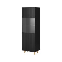 Witryna PAFOS 60x40x182 czarny mat