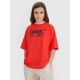 8. T-shirt oversize z nadrukiem dziecięcy 4F 4FJRSS25TTSHU3296-62S