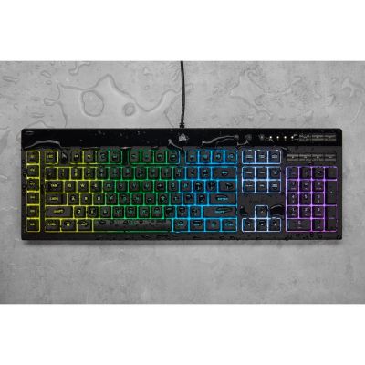 9. Corsair K55 RGB PRO klawiatura Gaming USB QWERTZ Niemiecki Czarny