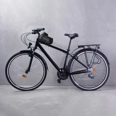 8. Wozinsky torba rowerowa na ramę z etui na telefon 1,7 l czarna (WBB28BK)