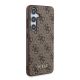 4. Etui Guess 4G Metal Gold Logo na Samsung Galaxy S24 - brązowe