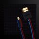 13. Ugreen kabel przewód HDMI - micro HDMI 19 pin 2.0v 4K 60Hz 30AWG 1,5m czarny (30102)