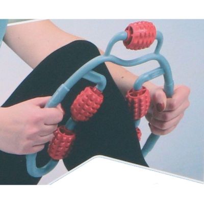 6. WAŁEK ROLLER FITNESS 5 ROLEK UMBRO CZERWONY