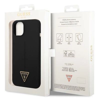 8. Etui Guess Silicone Triangle na iPhone 14 Plus - czarne