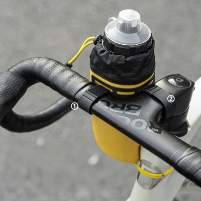 6. Torba na butelkę Rockbros AS-162 na bidon wodoodporna na kierownicę - żółta