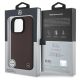 9. Etui Mercedes MB Wood Imitation Leather MagSafe na iPhone 16 Pro Max - czerwone