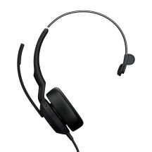Jabra Evolve2 50 Zestaw słuchawkowy Przewodowa Opaska na głowę Biuro/centrum telefoniczne USB Type-C / USB Type-A Bluetooth Czarny