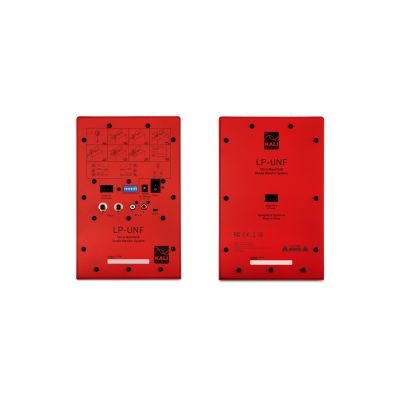 22. KALI AUDIO LP-UNF-R - Para monitorów odsłuchowych z Bluetooth. Głośniki multimedialne, czerwone.