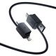 3. Kabel Baseus Versatile 60W USB-C - USB-C z adapterami USB-A i Lighting 1m - czarny