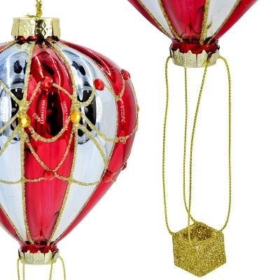 3. BOMBKA FORMÓWKA SZKLANA BALON MICA - CZERWONY NIEBIESKI