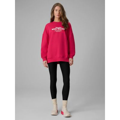 4. Bluza dresowa oversize bez kaptura damska 4F 4FRSS26TSWSF2993-53S