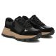 4. Skórzane sneakersy damskie na koturnie lakierowane czarne Filippo DP7988
