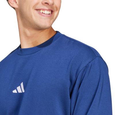 4. Bluza męska adidas Essentials Feelcozy niebieska JE3792