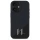 3. Etui Karl Lagerfeld Silicone Shadow Metal Initial MagSafe na iPhone 16 - czarne