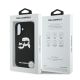 8. Etui Karl Lagerfeld Silicone nauble Heads Print MagSafe na iPhone 16 - czarne