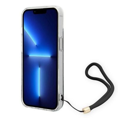 3. Etui Guess 4G Print Strap na iPhone 14 Plus - czarne