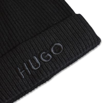 3. Czapka zimowa Hugo Boss Styl Social Hat z dodatkiem wełny i kaszmiru - 50500970-001