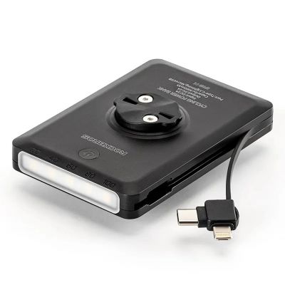 9. Lampka rowerowa Rockbros JP008 przednia pod licznik z powerbankiem 5000mAh 150lm IPX6 - czarna