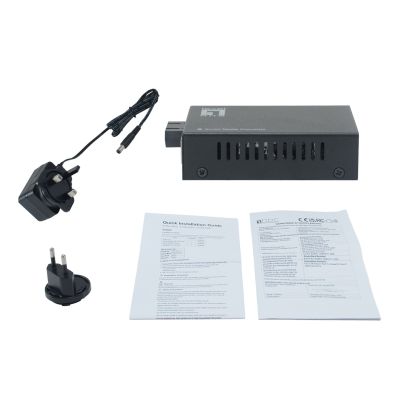 4. LevelOne Media Konverter RJ45->SC GE SM Smart   1310nm  20km