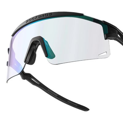 2. Okulary rowerowe Rockbros fotochromowe, z ochroną UV i wkładką korekcyjną - czarne