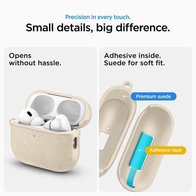 13. Etui Spigen Urban Fit na AirPods Pro 3 - beżowe