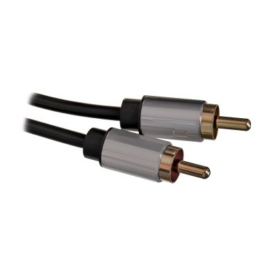 9. Kabel audio 3,5 mm męski na 2RCA męski 5m czarny