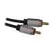 9. Kabel audio 3,5 mm męski na 2RCA męski 5m czarny