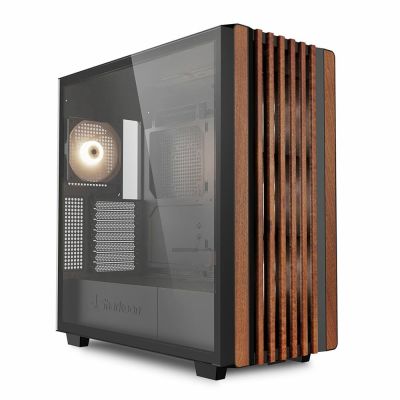 5. Sharkoon REBEL C70G RGB Full Tower Czarny, Drewno