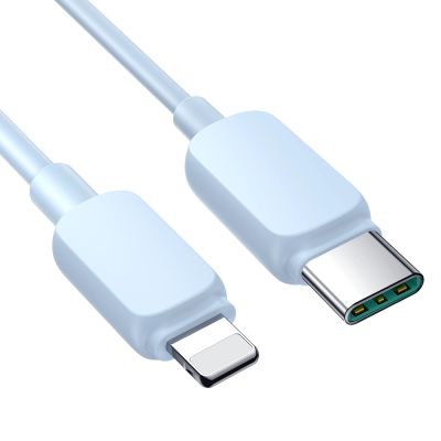 3. Kabel Joyroom Multi-Color Series A14 USB-C / Lightning 20W 1.2 m - niebieski