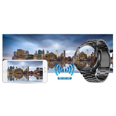 19. Smartwatch Gravity GT21-1+ Czarny Pasek Silikonowy