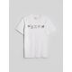 5. T-shirt regular z nadrukiem męski 4F 4FKAW26TTSHM4476-10S