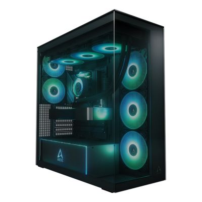 Obudowa Arctic Xtender Schwarz Glasfenster ohne GPU mount