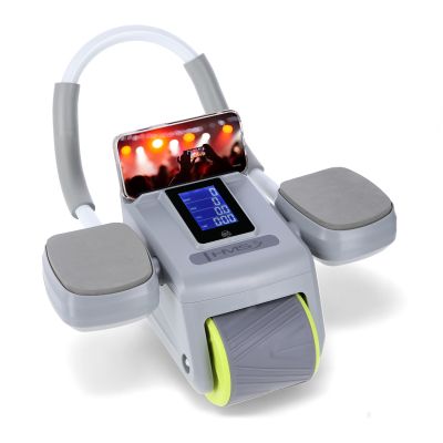 3. KA08 GRAY ABS AUTOMATYCZNE KOŁO DO ĆWICZEŃ MIĘŚNI BRZUCHA Z WYŚWIETLACZEM LCD I ŁADOWANIEM HMS