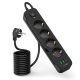 2. Listwa zasilająca Tech-Protect PCL4X3 4 gniazda 240V + 2xUSB-A + 1xUSB-C 200 cm - czarna