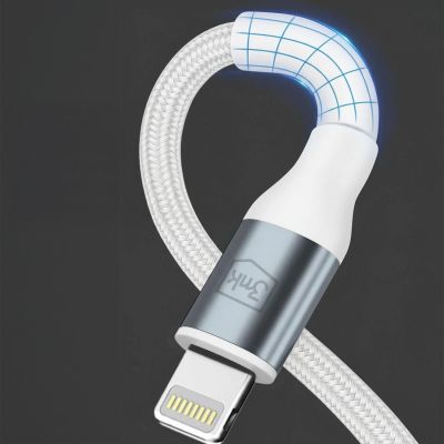 5. Kabel 3mk Hyper Cable N-SERIES USB-C / Lightning 1m 9V/2A 20W / biały