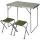 2. STOLIK TURYSTYCZNY SKŁADANY KEMPINGOWY 80X60X70CM I 2 KRZESŁA ZIELONY