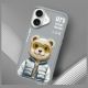 11. Etui Nimmy Cool&Cute 2.0 Bear na iPhone 16 - szare