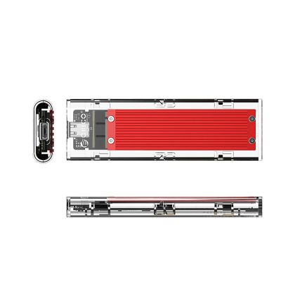 3. Kieszeń dyskowa Orico TCM2-C3 M.2 NVME na USB-C 10Gb/s - czerwona