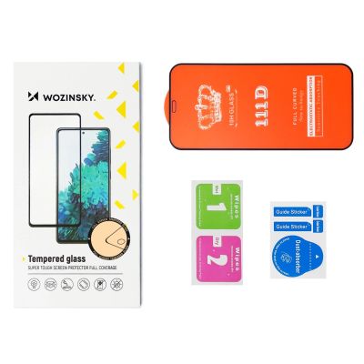 5. Wozinsky super wytrzymałe szkło hartowane Full Glue na cały ekran z ramką Case Friendly Samsung Galaxy A53 5G czarny