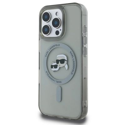 2. Etui Karl Lagerfeld IML Metal Karl&Choupette Head MagSafe na iPhone 16 Pro Max - czarne