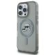 2. Etui Karl Lagerfeld IML Metal Karl&Choupette Head MagSafe na iPhone 16 Pro Max - czarne