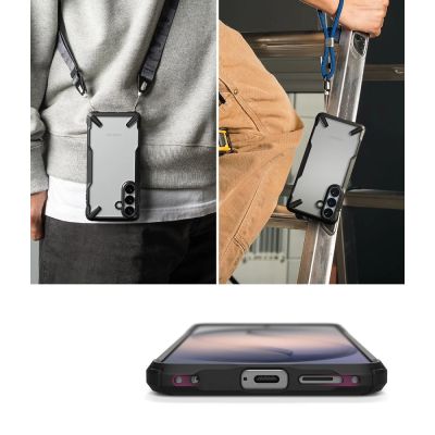 6. Etui Ringke Fusion X na Samsung Galaxy S26+ - przezroczysto-czarne